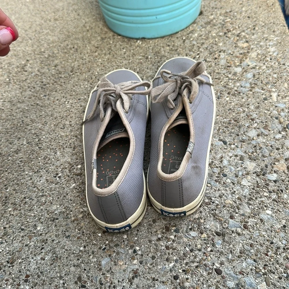 Grey & White Keds sneakers size 6.5 Women’s